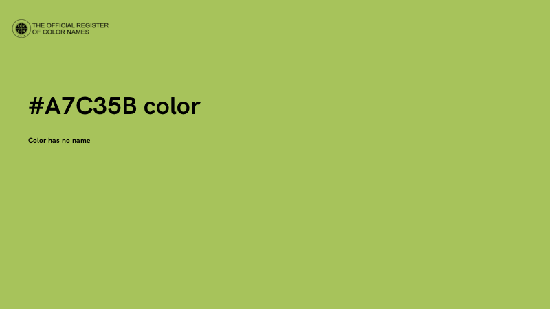 #A7C35B color image