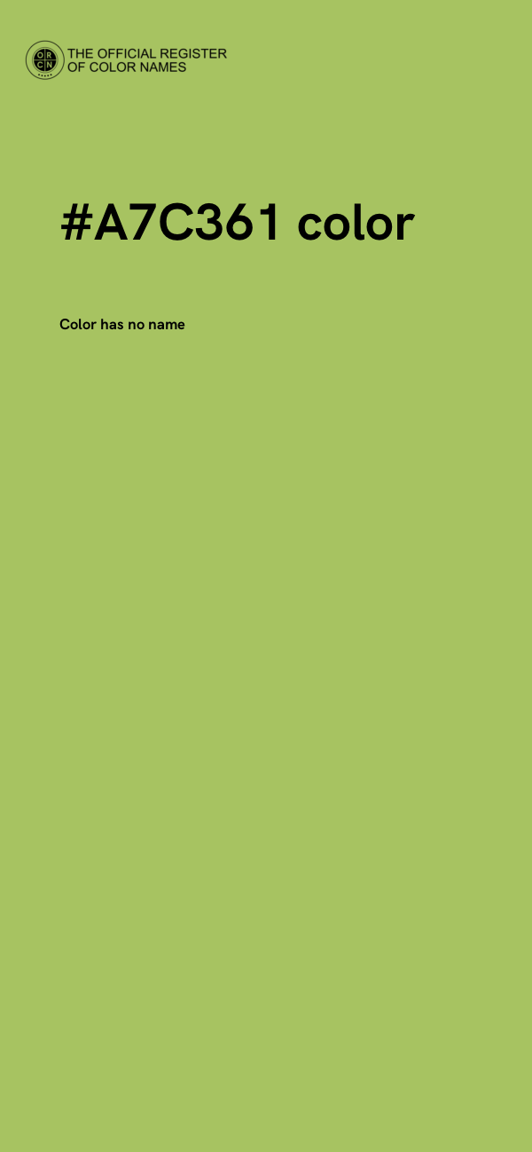 #A7C361 color image