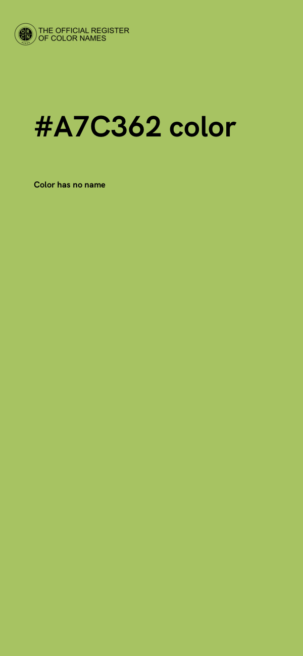 #A7C362 color image