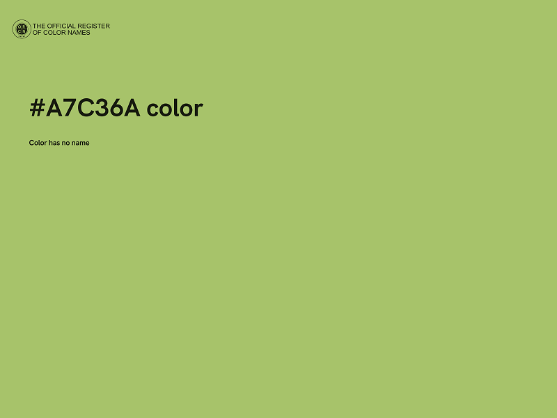 #A7C36A color image