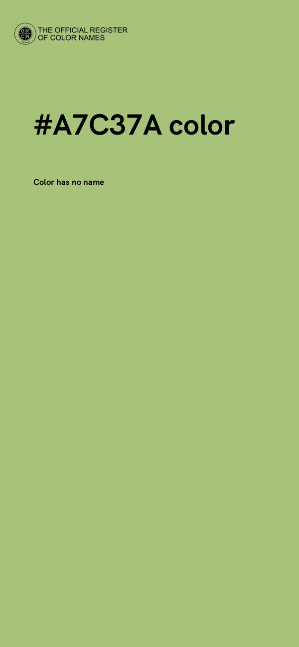 #A7C37A color image