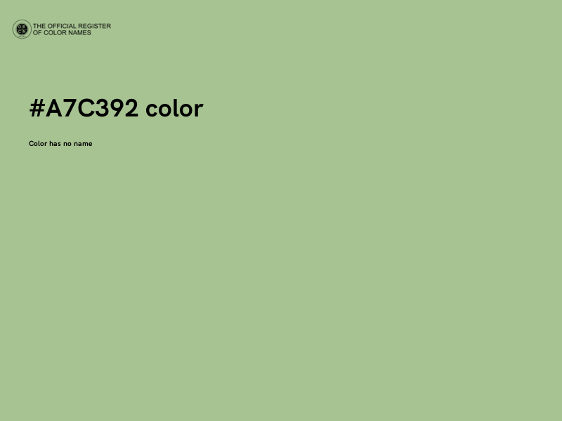 #A7C392 color image