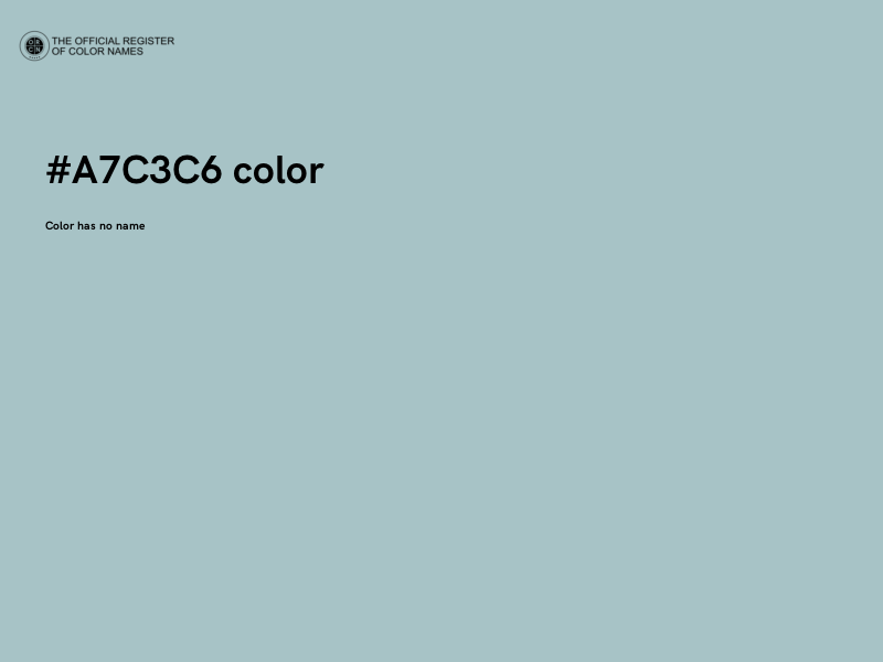 #A7C3C6 color image