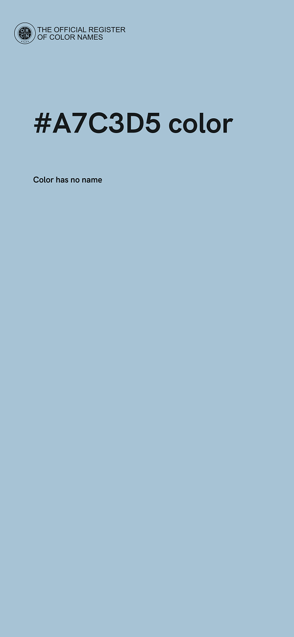 #A7C3D5 color image