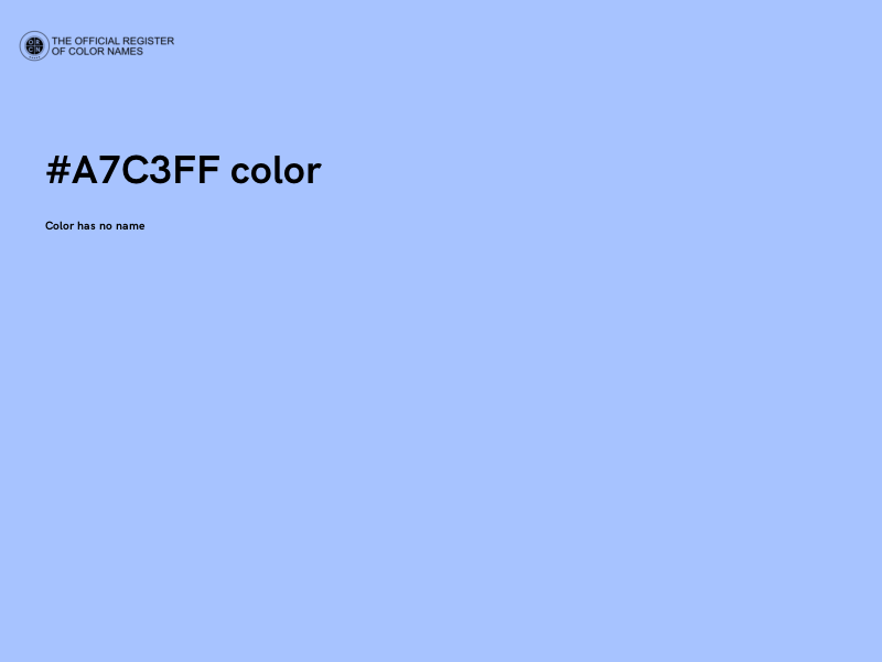 #A7C3FF color image
