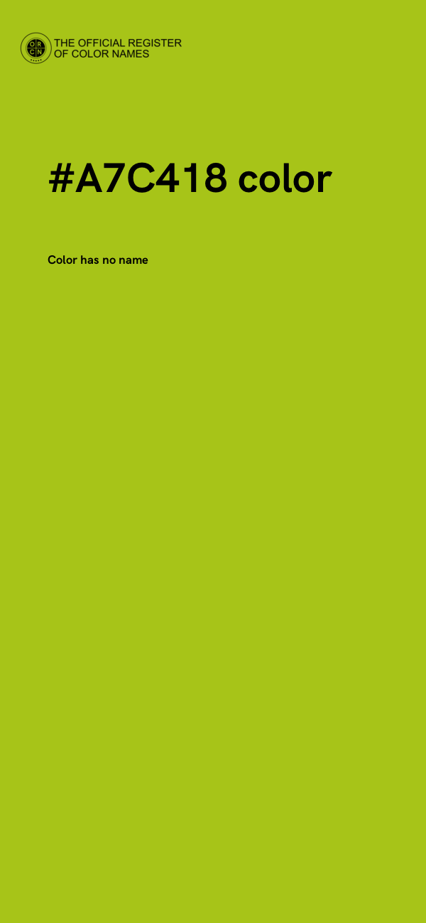 #A7C418 color image