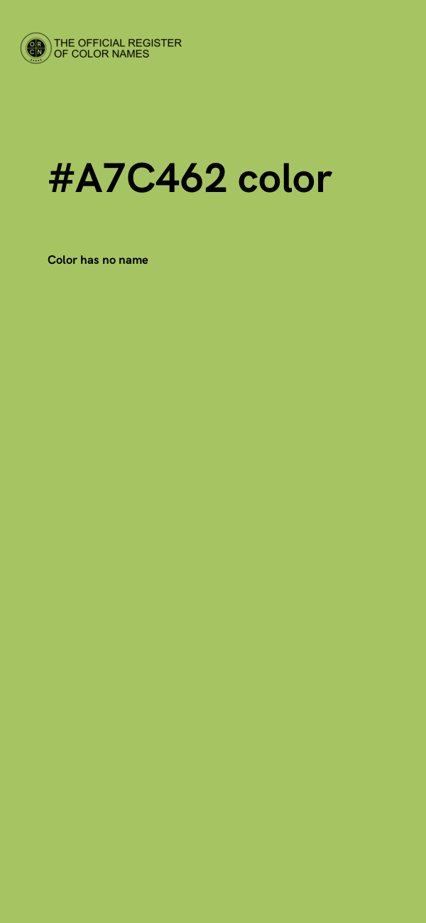 #A7C462 color image
