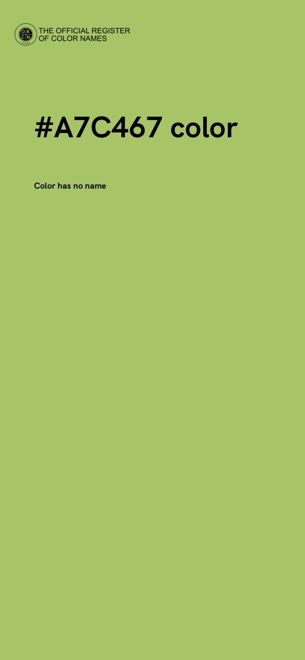 #A7C467 color image