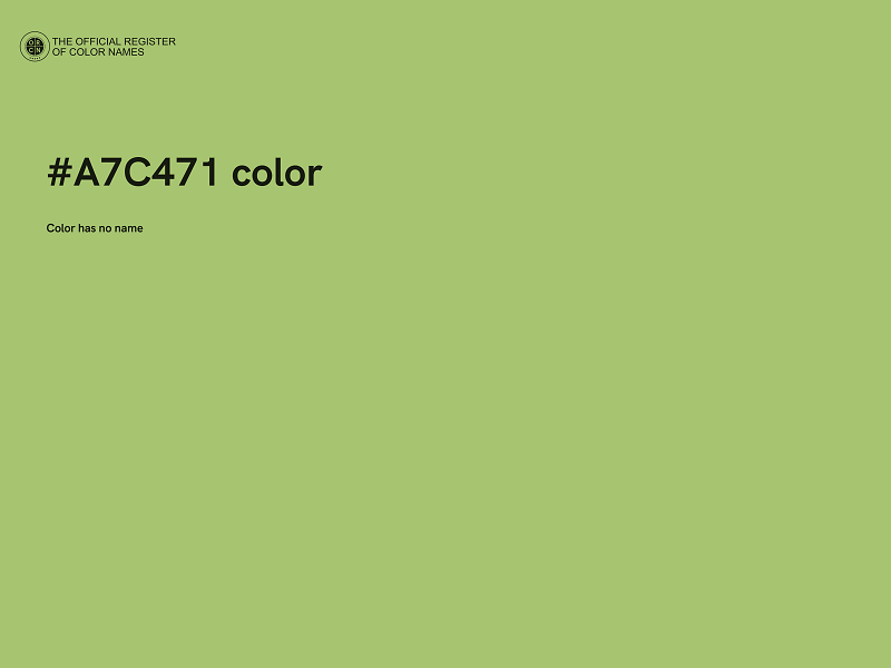 #A7C471 color image