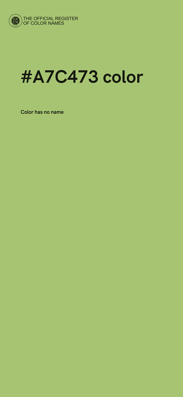 #A7C473 color image