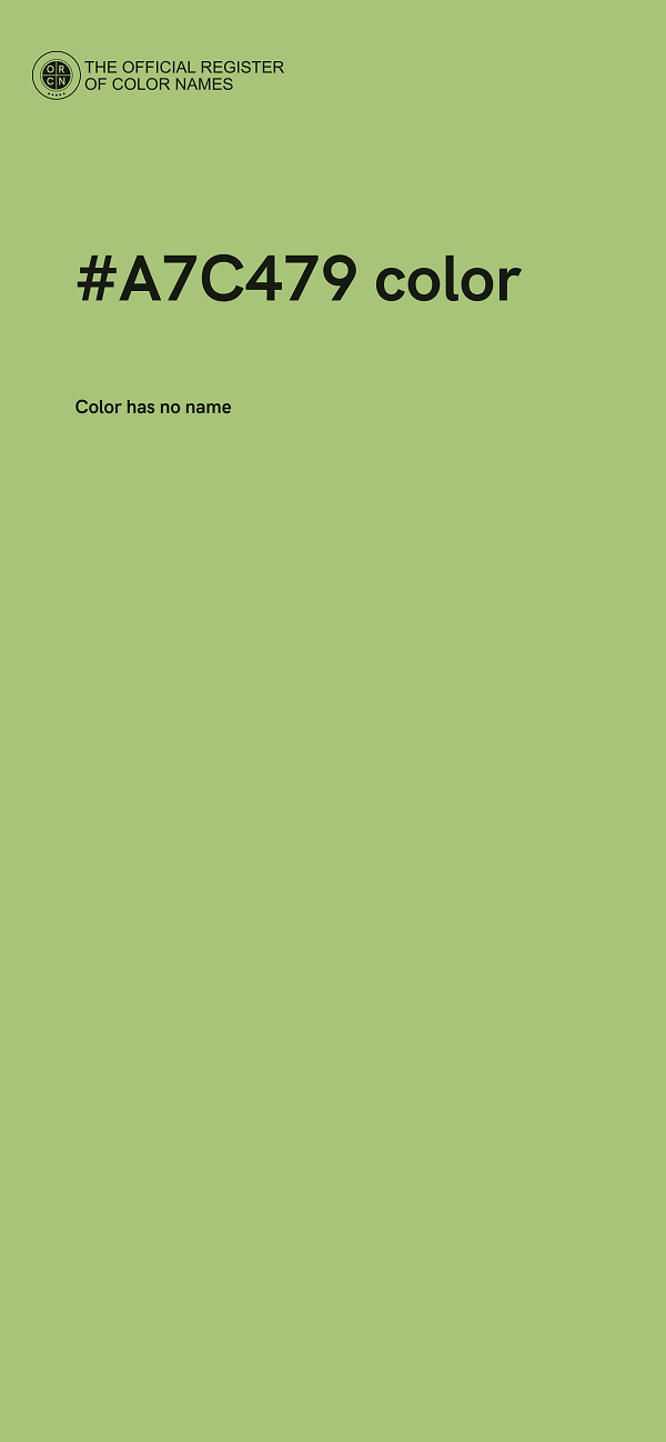 #A7C479 color image