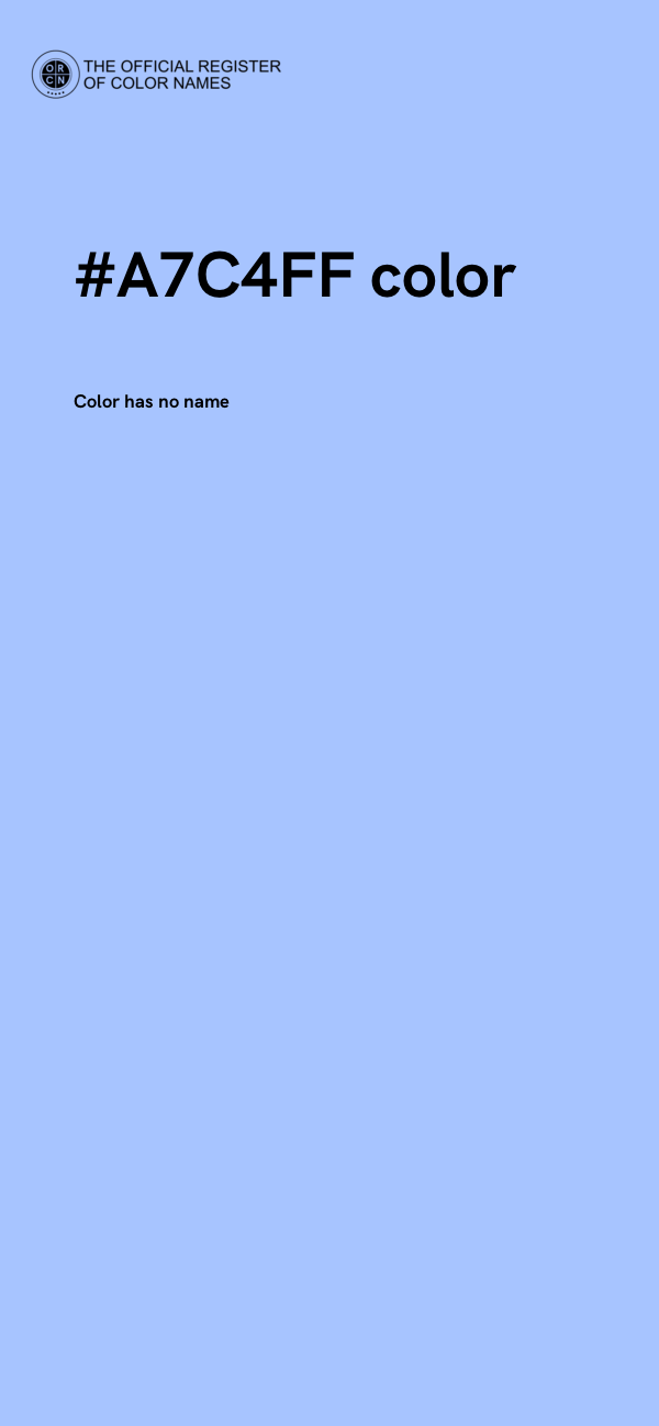 #A7C4FF color image