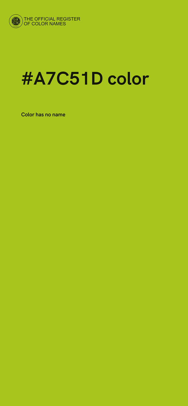 #A7C51D color image