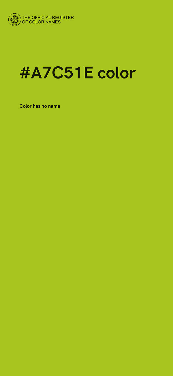 #A7C51E color image