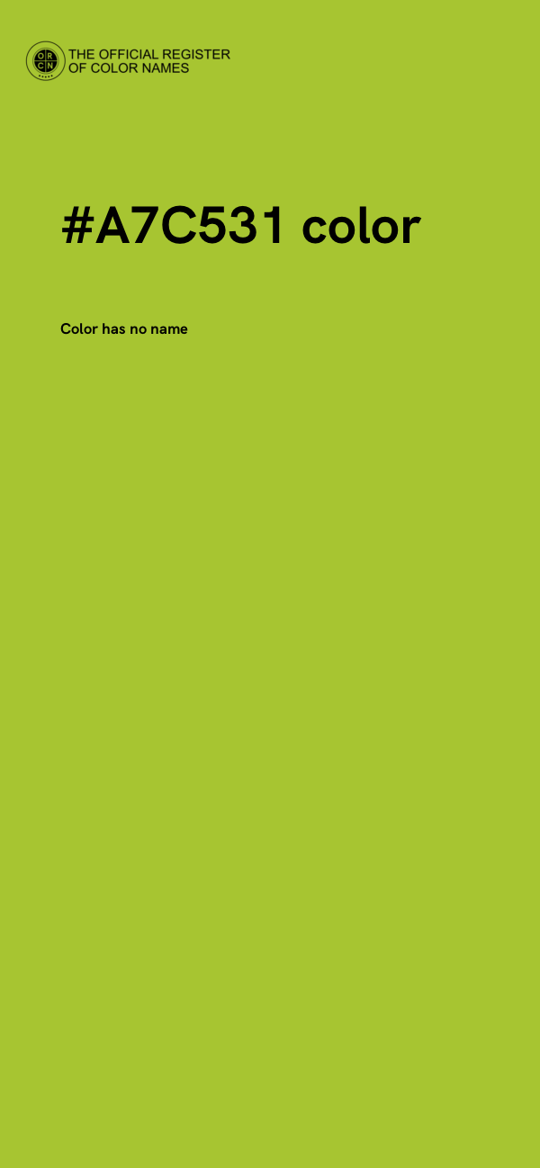 #A7C531 color image