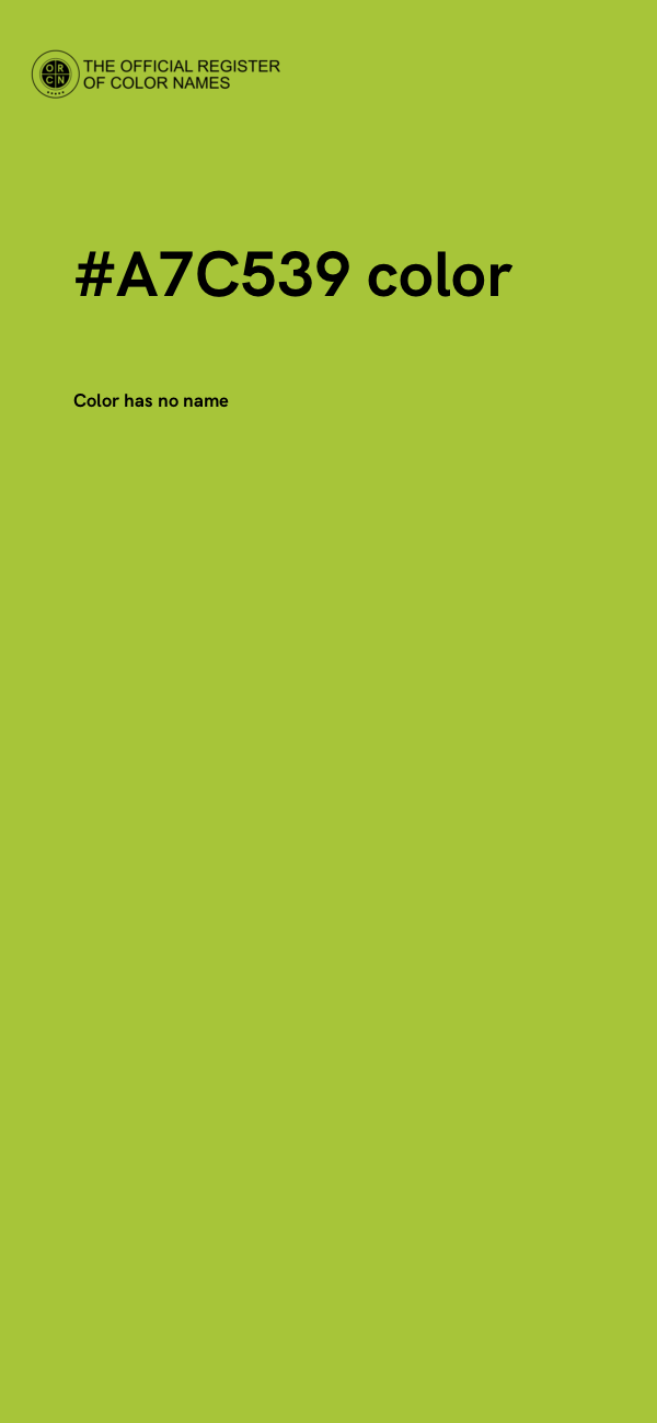 #A7C539 color image