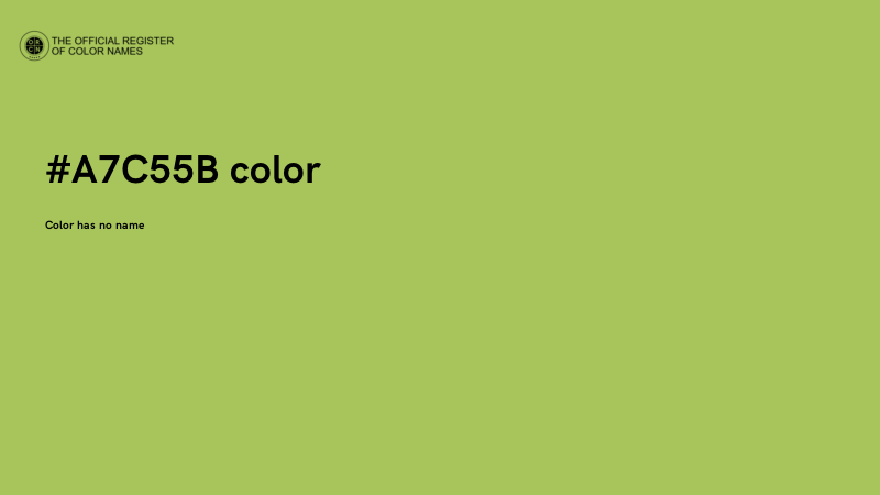 #A7C55B color image