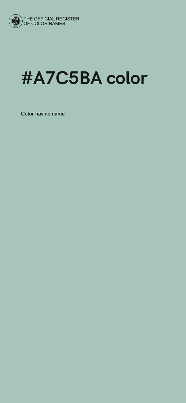 #A7C5BA color image