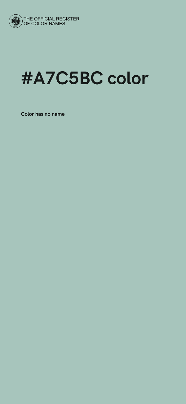 #A7C5BC color image
