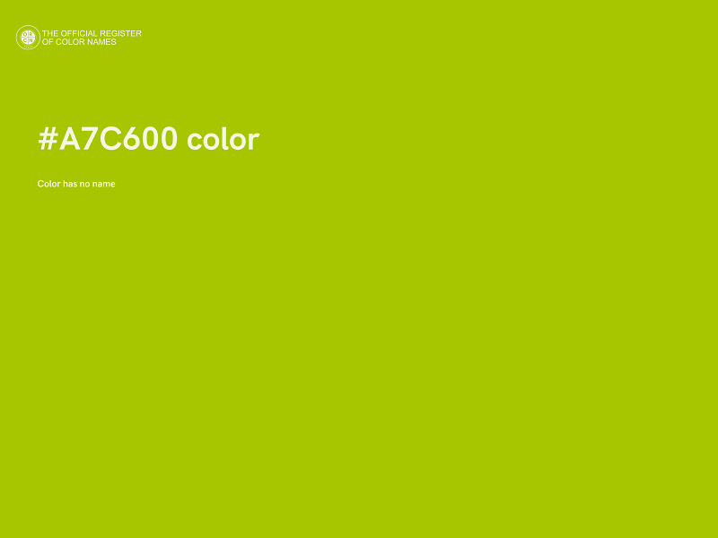 #A7C600 color image