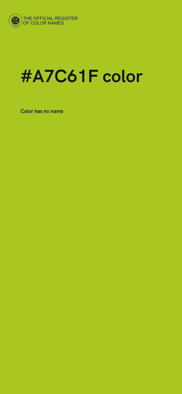 #A7C61F color image