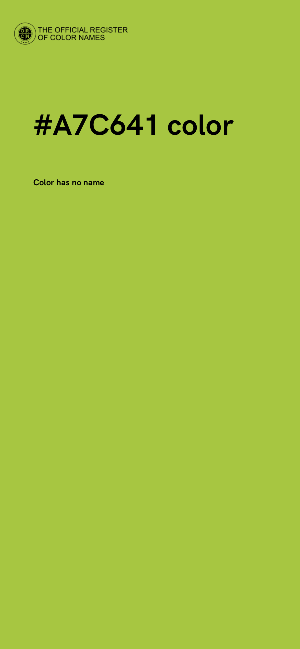 #A7C641 color image