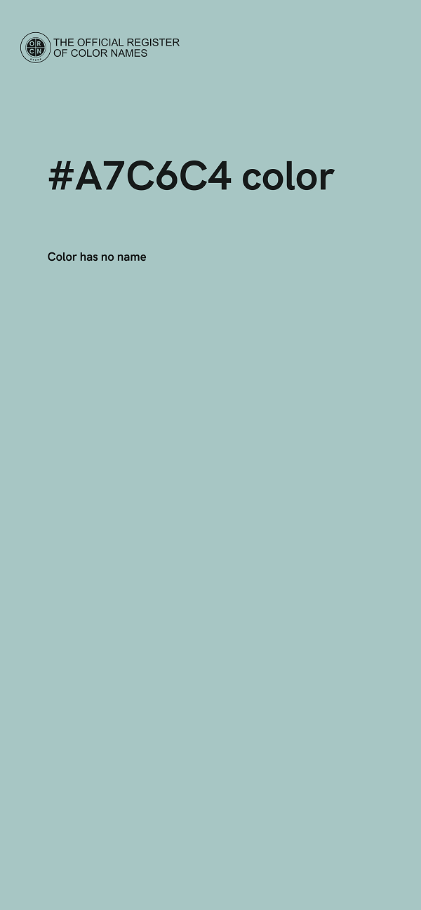#A7C6C4 color image
