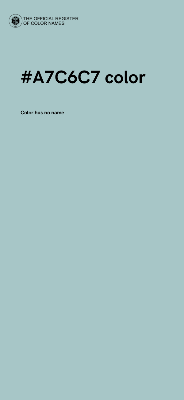 #A7C6C7 color image