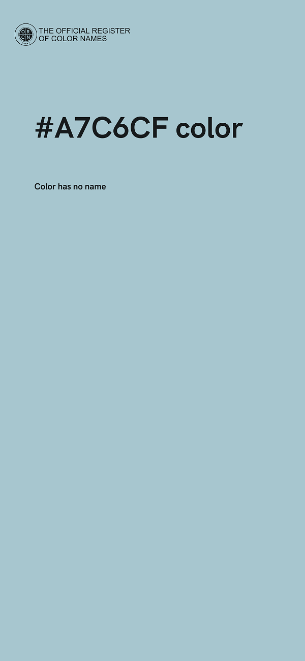 #A7C6CF color image