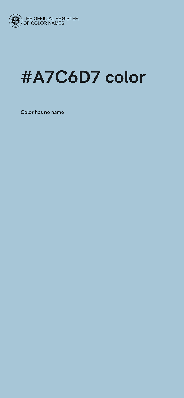 #A7C6D7 color image