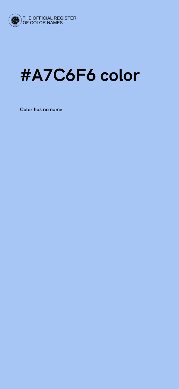 #A7C6F6 color image