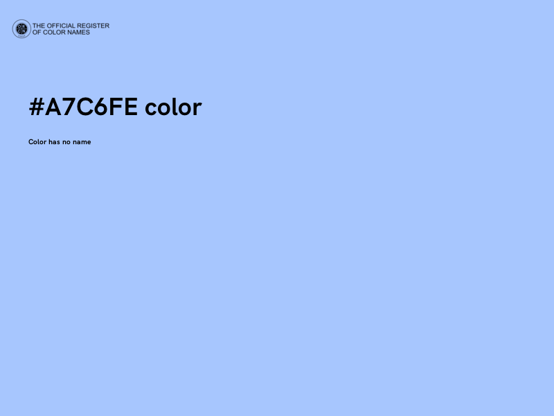 #A7C6FE color image