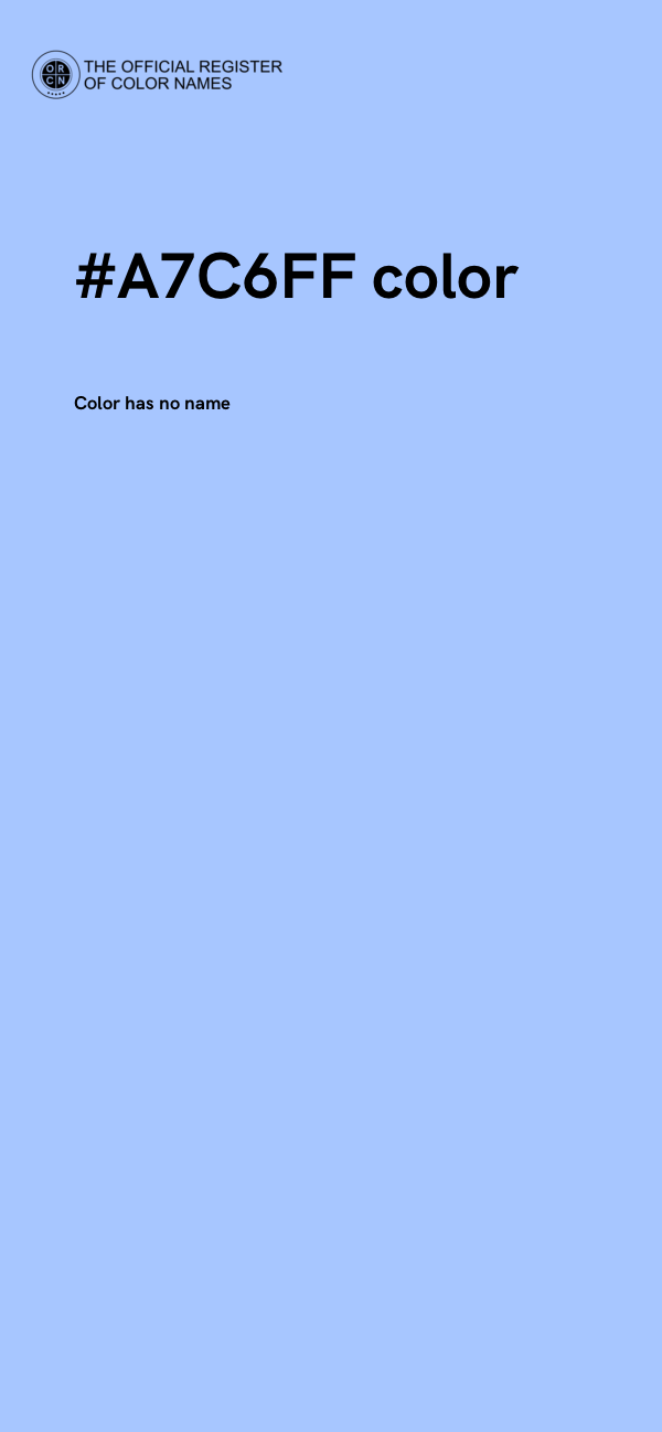 #A7C6FF color image