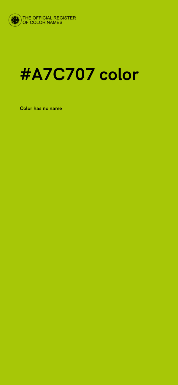 #A7C707 color image