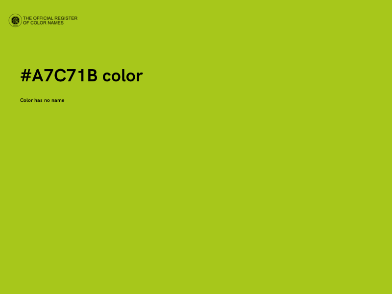 #A7C71B color image