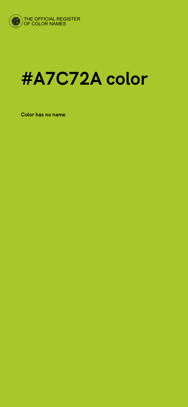 #A7C72A color image