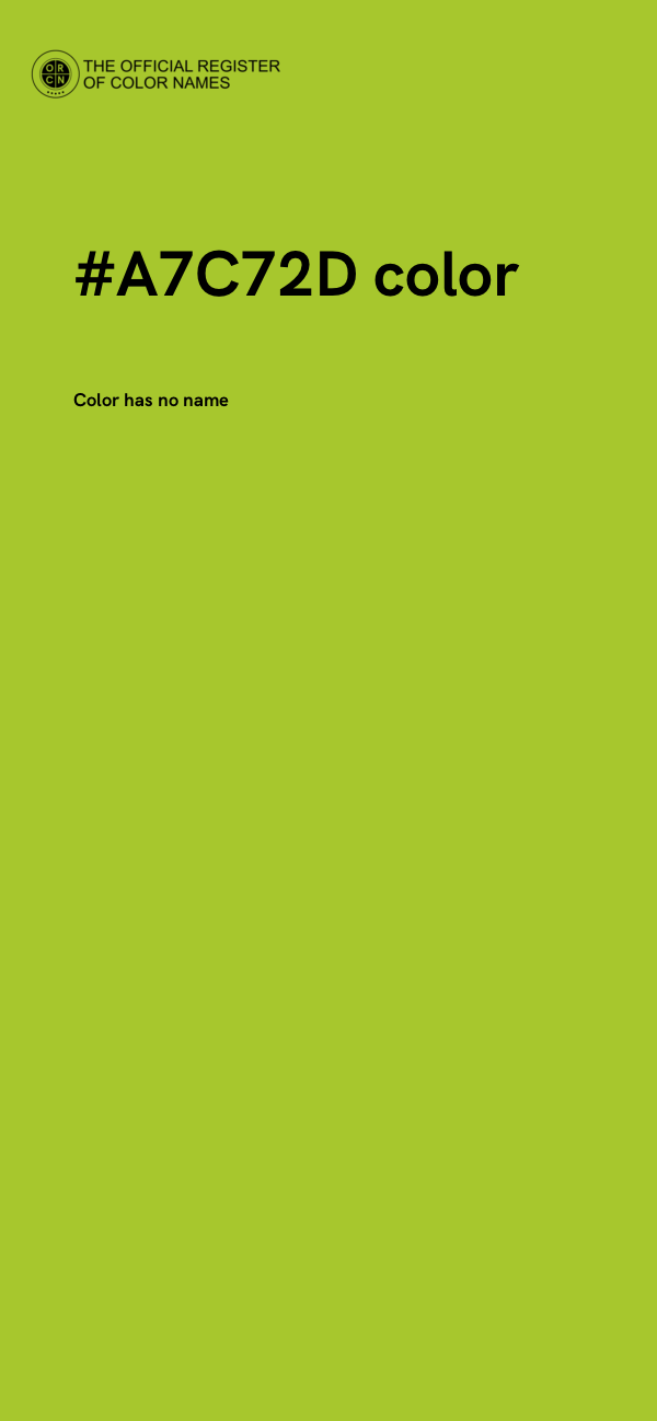 #A7C72D color image