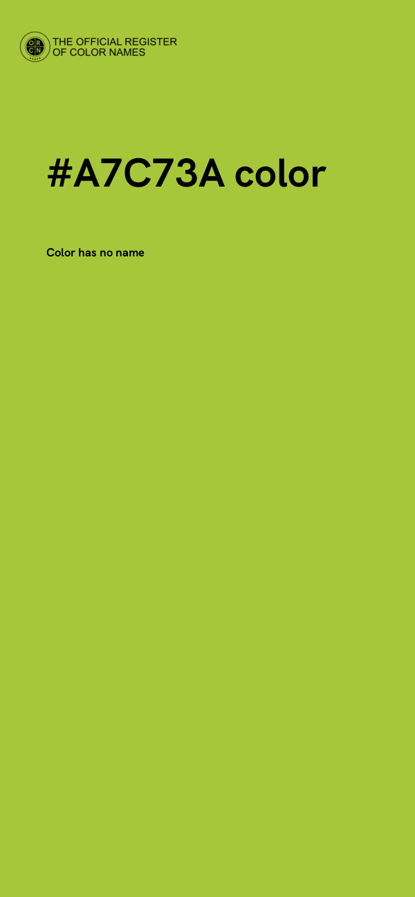 #A7C73A color image