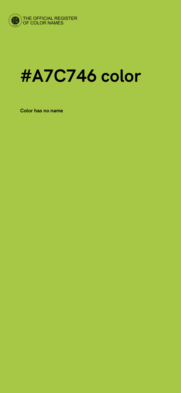 #A7C746 color image