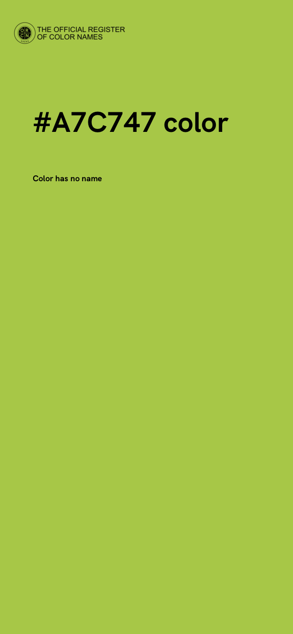 #A7C747 color image
