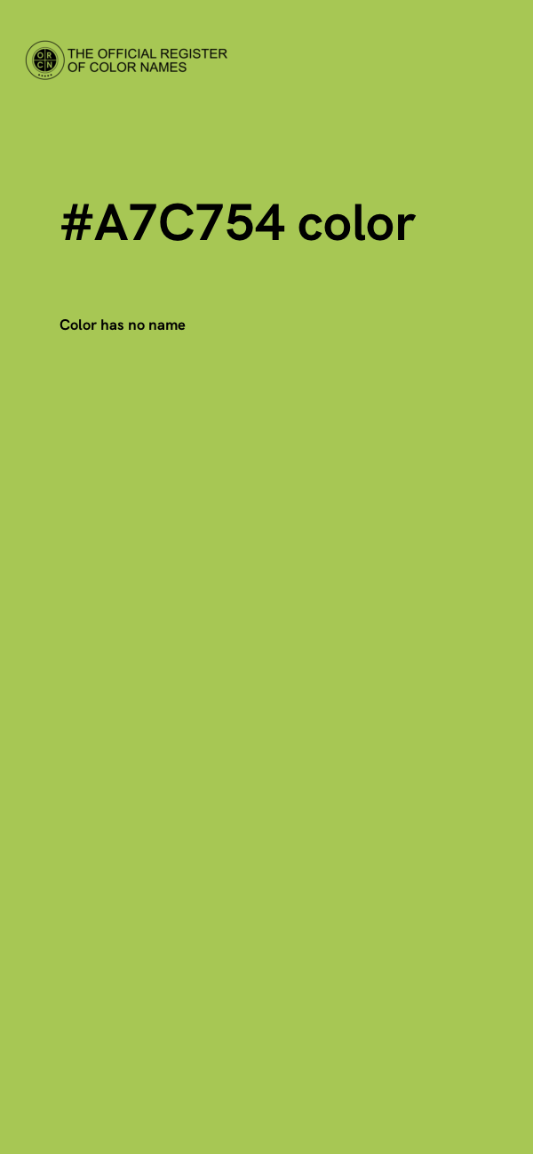 #A7C754 color image