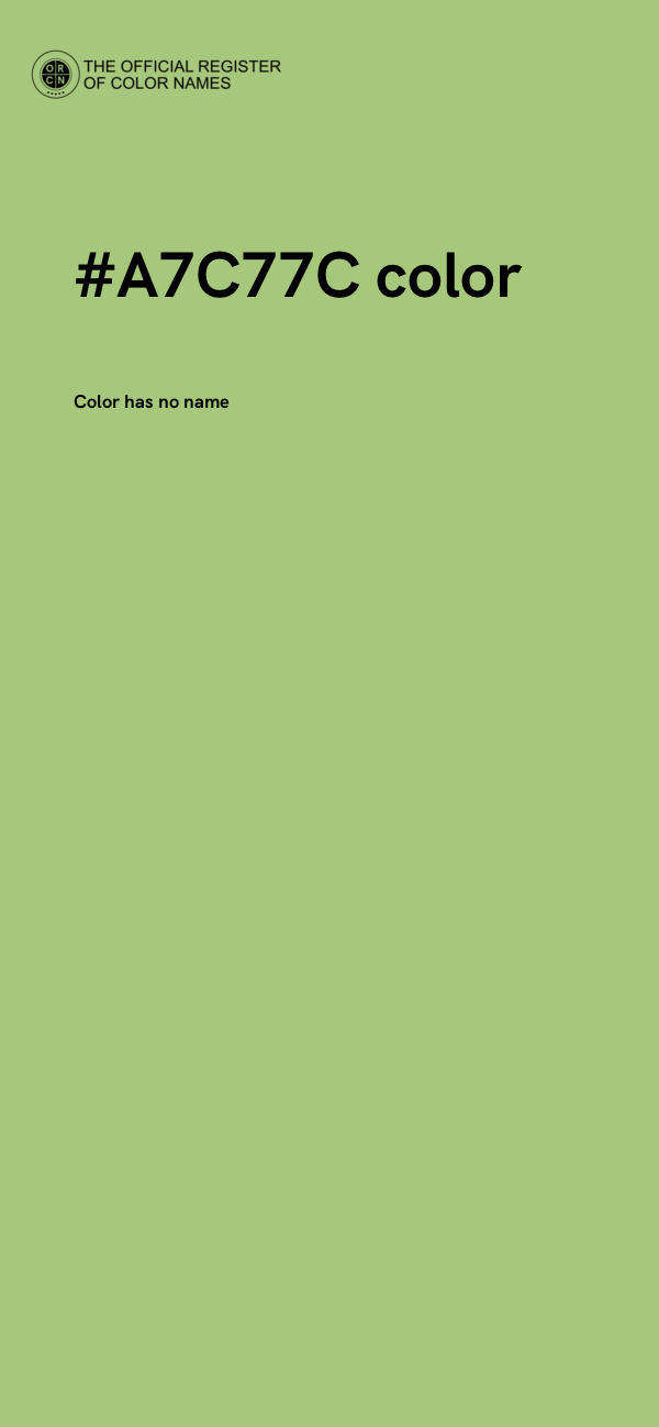 #A7C77C color image
