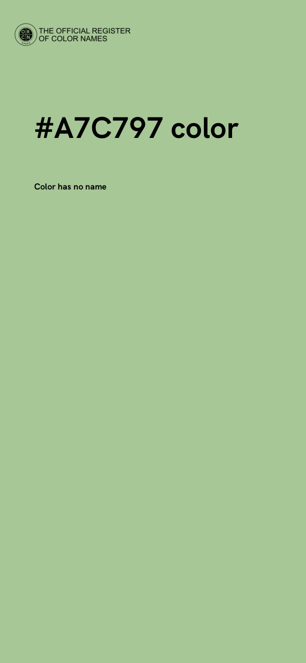 #A7C797 color image