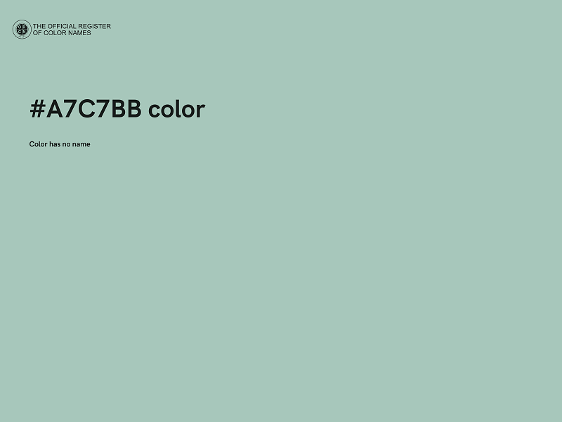 #A7C7BB color image