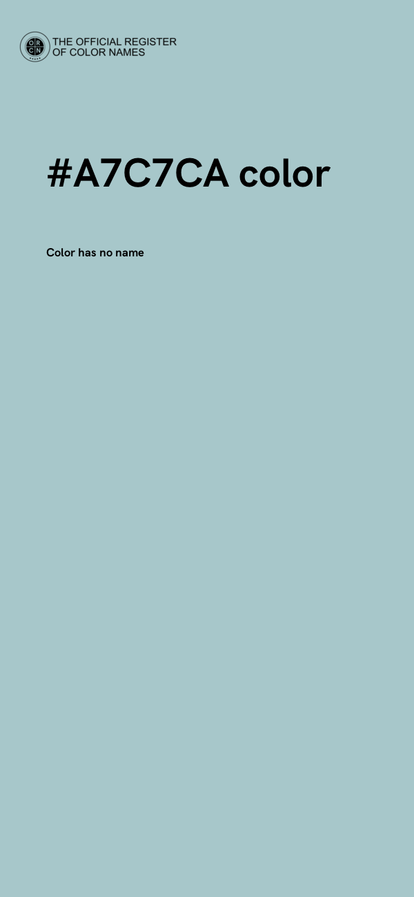 #A7C7CA color image