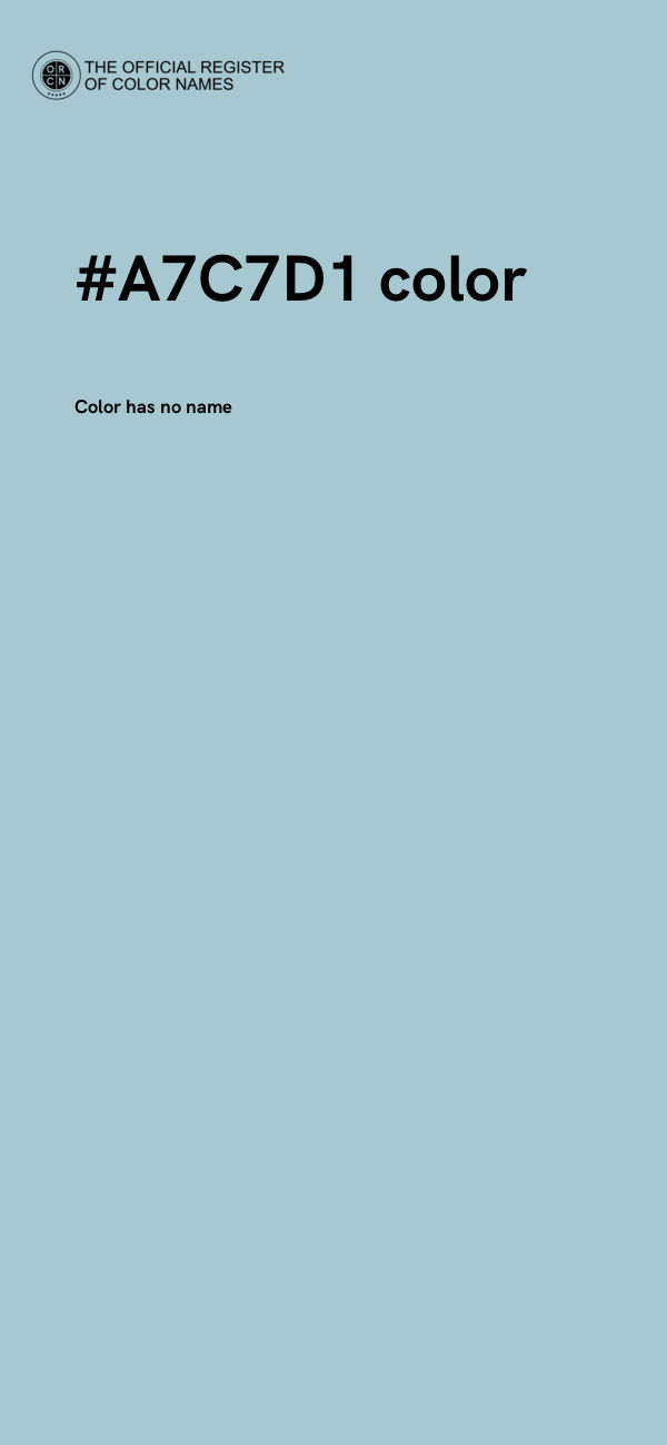 #A7C7D1 color image