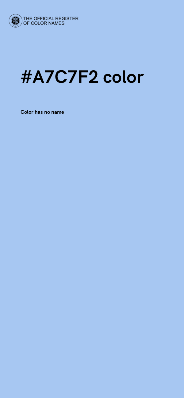 #A7C7F2 color image