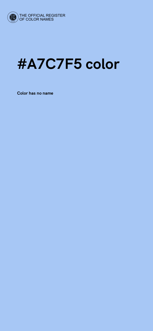 #A7C7F5 color image