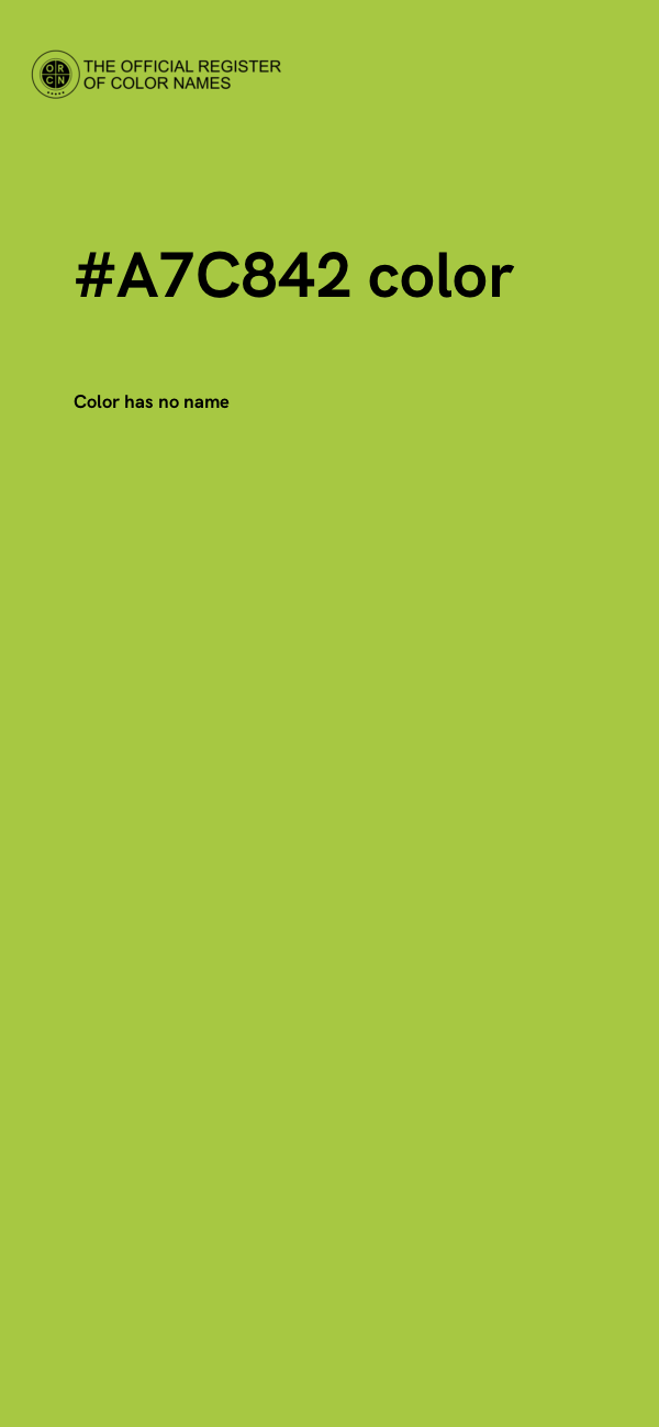 #A7C842 color image
