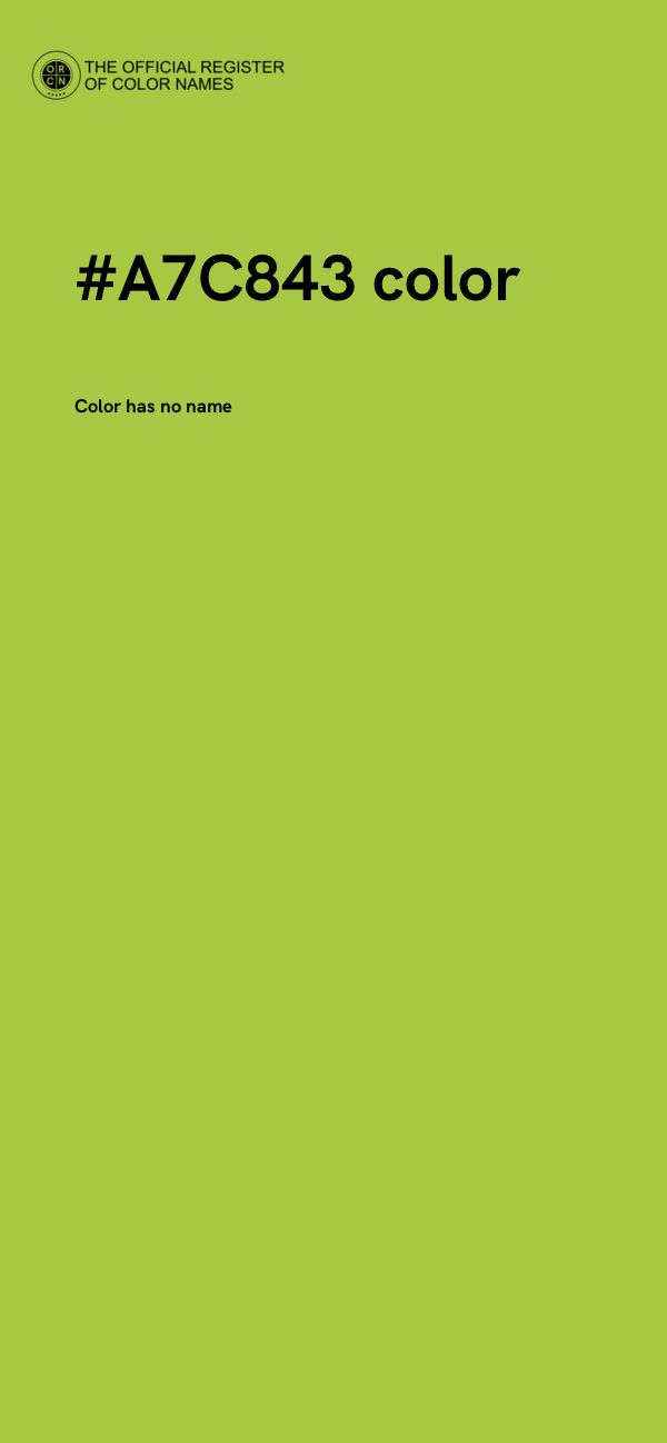 #A7C843 color image